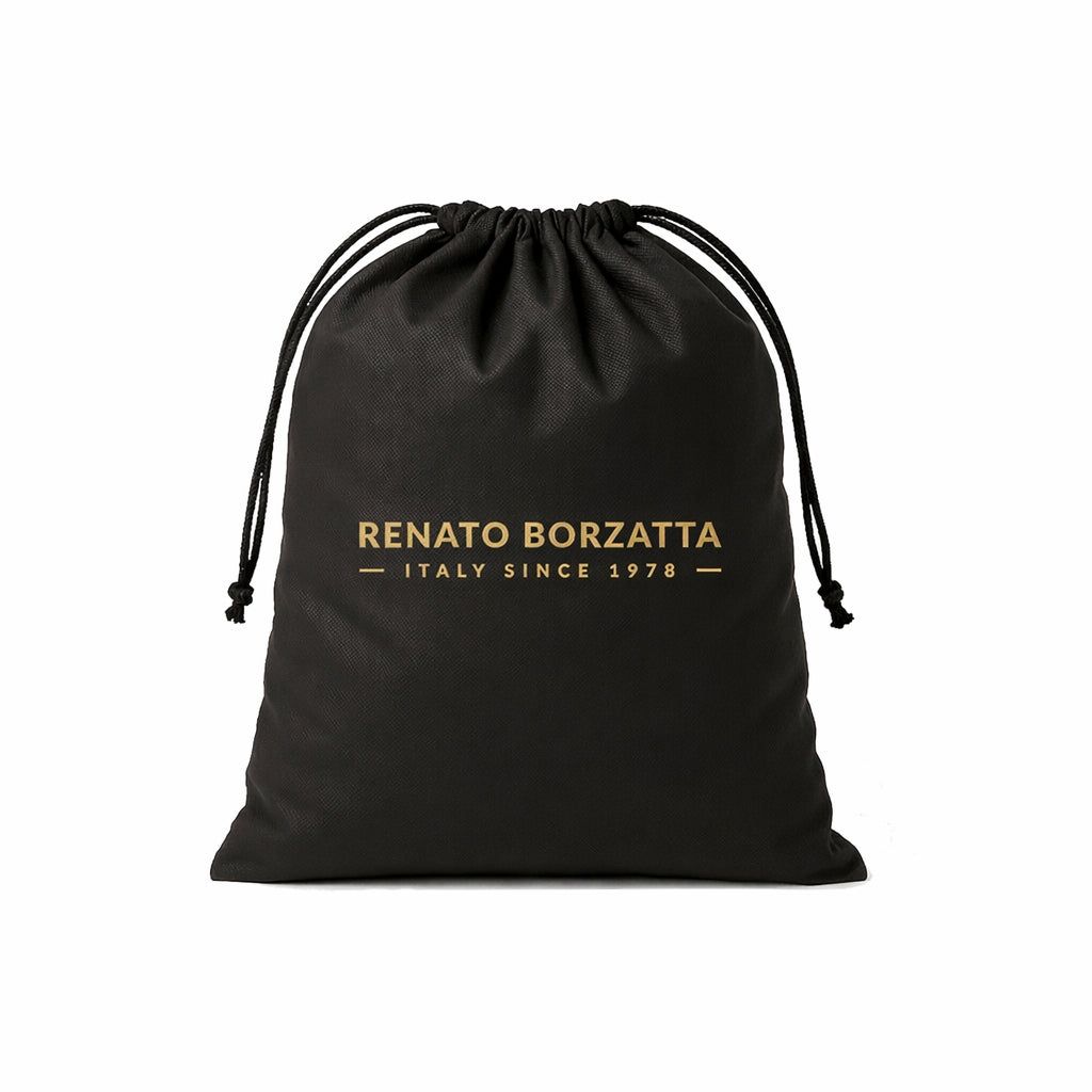 ARIANNA Soft Sauvage Leather Shoulder Bag — Black